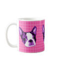 Polka Dot Boston Terrier Puppy Mug by jupiterkitten Polka Dot Boston Terrier Puppy Mug