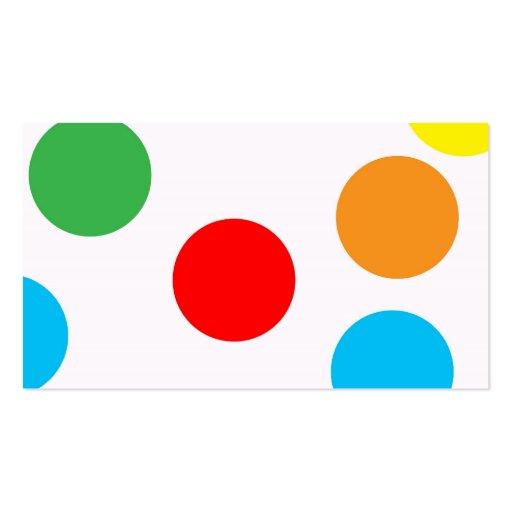 Polka Dot Business Card (back side)
