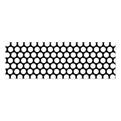 polka-dot business card template (back side)