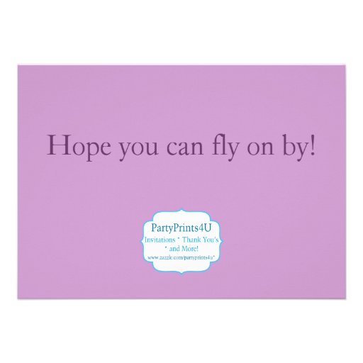 Polka dot Butterfly Birthday Party Invitation