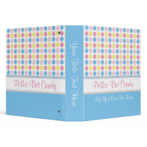 Polka Dot Candy Girly Pastels binders
