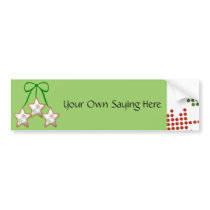Polka Dot Christmas Cookies bumper stickers