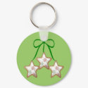 Polka Dot Christmas Cookies Keychain