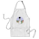 Polka Dot Christmas Snowman aprons