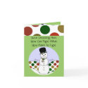 Polka Dot Christmas Snowman cards by polkadotpizazz Polka Dot Christmas Snowman cards