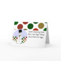 Polka Dot Christmas Snowman cards