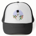 Polka Dot Christmas Snowman Hat