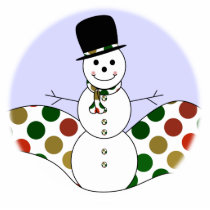 Polka Dot Christmas Snowman photo sculptures by polkadotpizazz Polka Dot Christmas Snowman photo sculptures