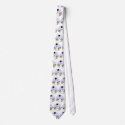 Polka Dot Christmas Snowman Tiling Neck Tie