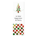Polka Dot Christmas Tree Bookmarks