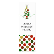 Polka Dot Christmas Tree Bookmark business cards by polkadotpizazz Polka Dot Christmas Tree Bookmark business cards