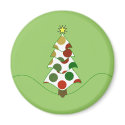 Polka Dot Christmas Tree Magnet