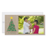 Polka Dot Christmas Tree Photo Card