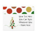 Polka Dot Christmas Tree Postcard