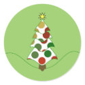 Polka Dot Christmas Tree Sticker by polkadotpizazz Polka Dot Christmas Tree Sticker