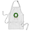 Polka Dot Christmas Wreath Apron
