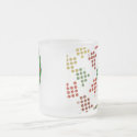 Polka Dot Christmas Wreath Mug