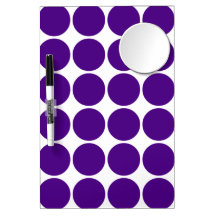 Polka Dot Circles & Spots : Purple Polka Dots Dry-Erase Board