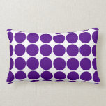 Polka Dot Circles & Spots : Purple Polka Dots Throw Pillows
