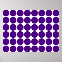 Polka Dot Circles & Spots : Purple Polka Dots Posters