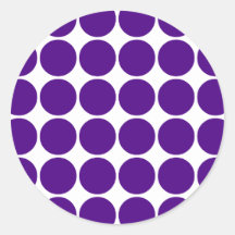 Polka Dot Circles & Spots : Purple Polka Dots Stickers
