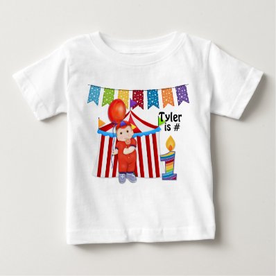 Polka Dot Circus First Birthday T-shirt