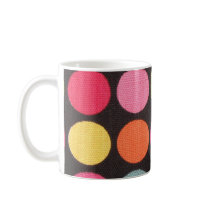 Polka dot coffee mug
