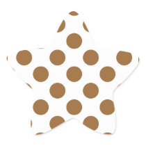 Polka Dot Colors Star Sticker