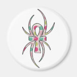 Polka Dot Cross Refrigerator Magnet