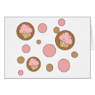 postcard - Polka Dot Cupcakes Notecards