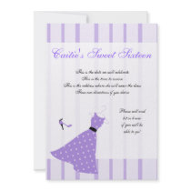 Polka Dot Dress invitations