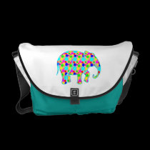 Polka Dot elephant Messenger bag messenger bags