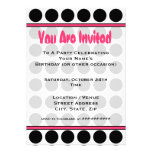 Polka Dot Fashion Invitation