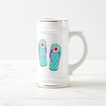 Polka Dot Flip Flops Coffee Mug
