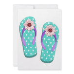 Polka Dot Flip Flops Personalized Announcements