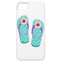 Polka Dot Flip Flops iPhone 5 Covers