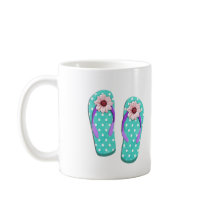 Polka Dot Flip Flops Coffee Mug