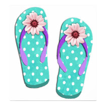 Polka Dot Flip Flops Poster