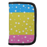 Polka Dot Fun - Pink, Blue & Yellow Folio Planners