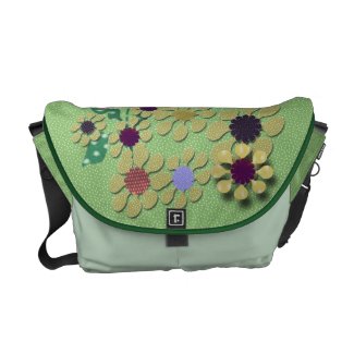 Polka Dot Garden Courier Bag