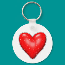 polka dot heart key chain keychains by lissame73 polka dot heart key chain keychains