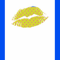 Polka Dot Heart Lips T Shirt