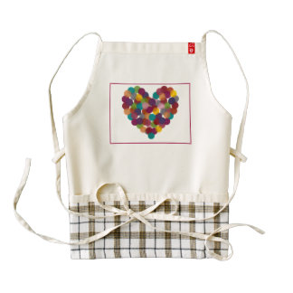 Polka Dot Heart Zazzle HEART Apron