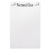 Polka Dot High Heels Personalized Stationery