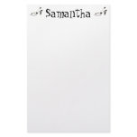 Polka Dot High Heels Personalized Stationery