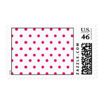 Polka Dot - Hot Pink Theme Postage