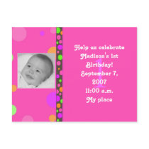 Polka Dot Invite postcards by stacymyjo Polka Dot Invite postcards