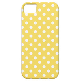 Polka Dot iPhone 5/5S Case in Lemon Zest Yellow