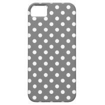 Polka Dot iPhone 5 Case in Titanium Gray casemate cases