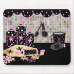 Polka Dot Kitchen Baking Mousepads